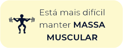 Está mais difícil manter MASSA MUSCULAR