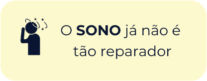 O SONO já não é tão reparador